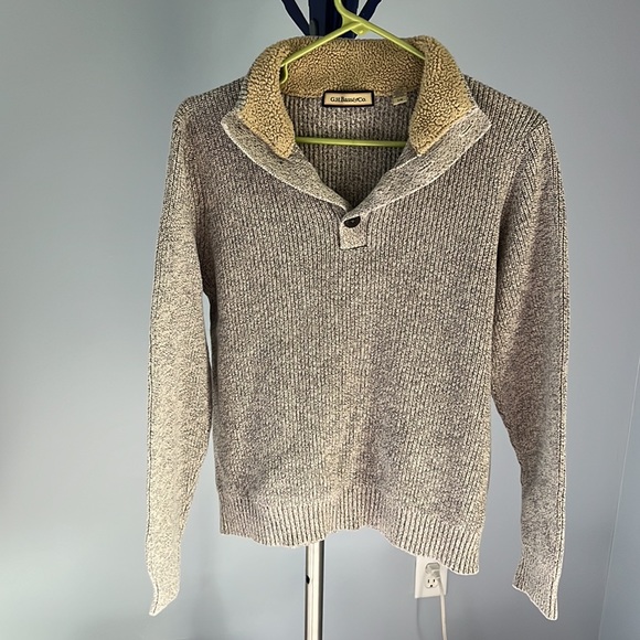 G.H. Bass & Co. Quarter-Button Up 100% Cotton Sweater Size L - Picture 2 of 9